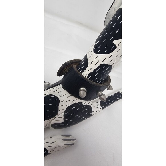 Oaxacan Painted Mexican Folk Art Dog Leather Collar Alebrije Wood By Juan 15x11" - Picture 8 of 16